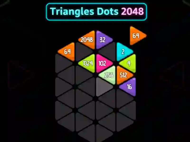 Игра Triangles Dots 2048 онлајн