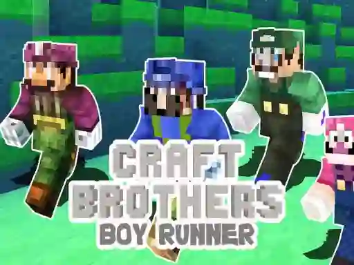 Игра Craft Bros Boy Runner онлајн