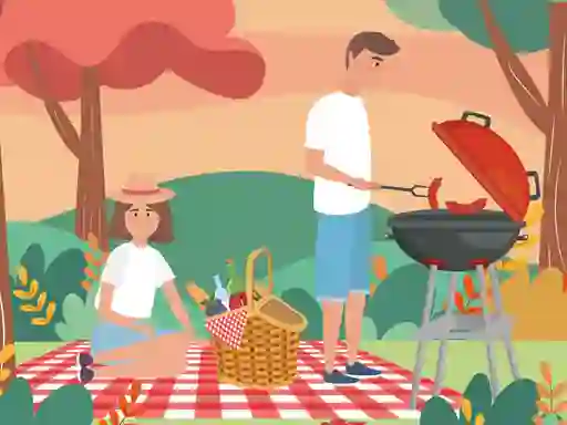 Игра Barbecue Picnic Hidden Objects онлајн