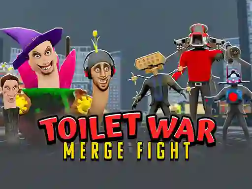 Игра Toilet War: Merge Skibidi онлајн
