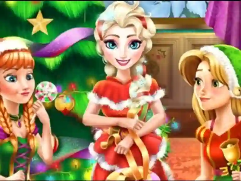 Игра Disney Princess Christmas Party онлајн