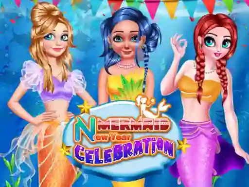 Игра Mermaid New Year Celebration онлајн