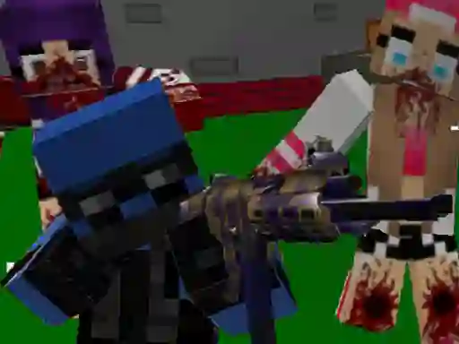 Игра Blocky Combat Special Forces: Zombie Apocalypse онлајн