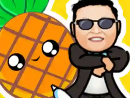 Игра Pineapple and pen vs gangnam style онлајн