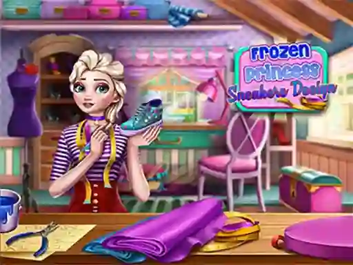 Игра Frozen Princess Sneakers Design онлајн