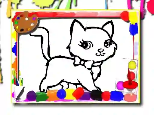 Игра Sweet Cats Coloring онлајн