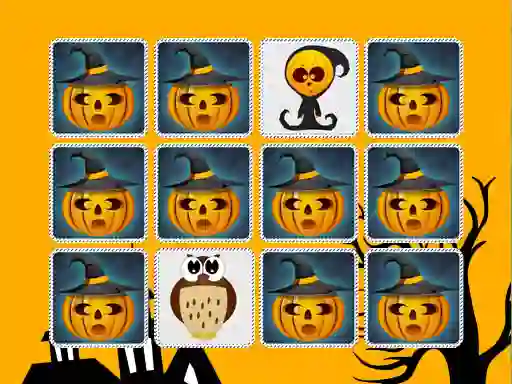 Игра Kids Memory Game Halloween онлајн