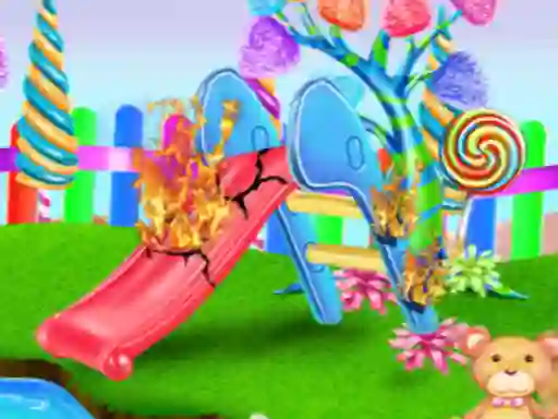 Игра Candy Garden Cleaning онлајн