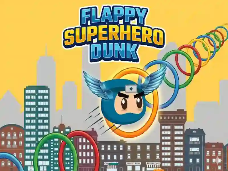 Игра Flappy Superhero Dunk онлајн