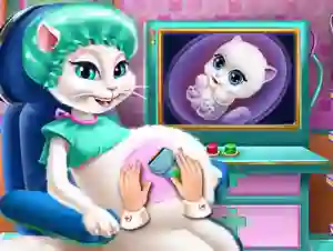 Игра Kitty Pregnant Check-up онлајн