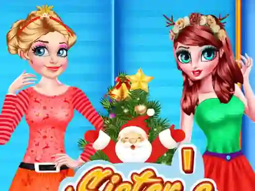 Игра Sisters Christmas Tree онлајн