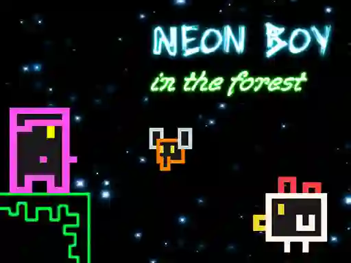 Игра Neon Boy in the forest онлајн
