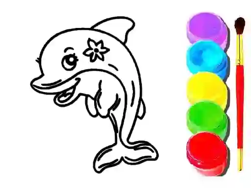 Игра Dolphin Coloring Book онлајн
