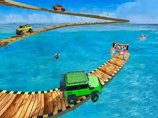 Игра Impossible Tracks Jeep Stunts Driving онлајн