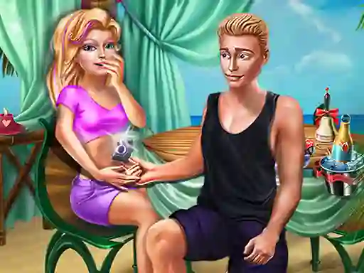 Игра Ellie Beach Proposal онлајн