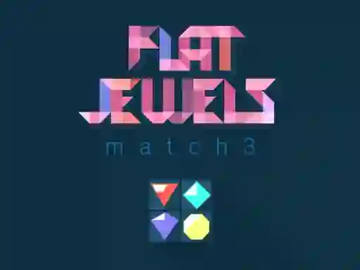 Игра Flat jewels match 3 онлајн