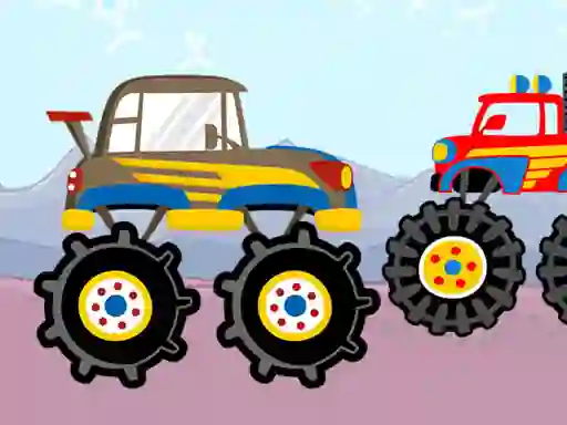 Игра Fun Monster Trucks Jigsaw онлајн