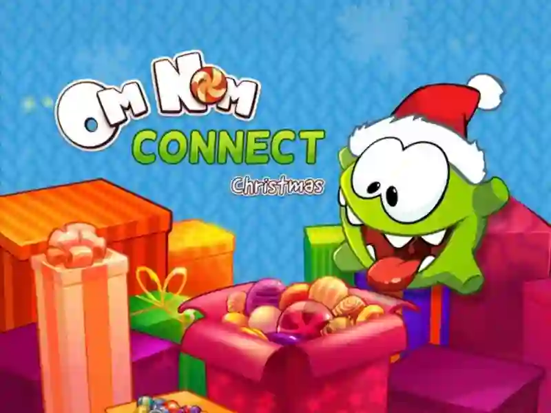 Игра Om Nom Connect Christmas онлајн