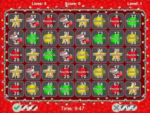 Игра Christmas Number Crunch Rounding онлајн
