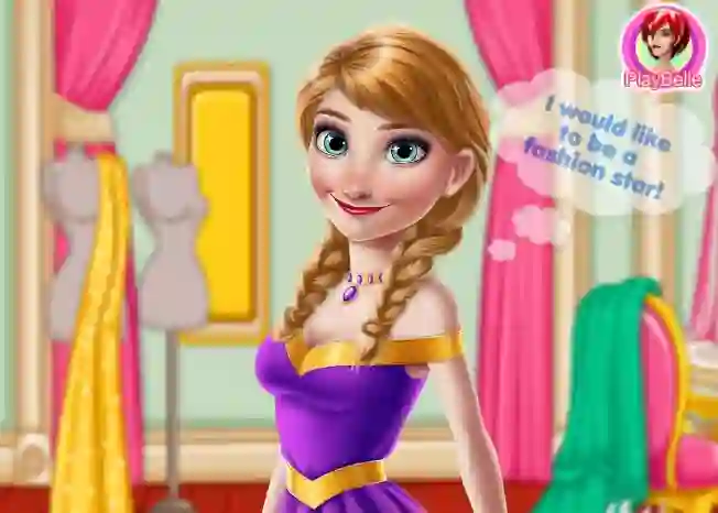 Игра Ice Princess Modeling Carrer онлајн