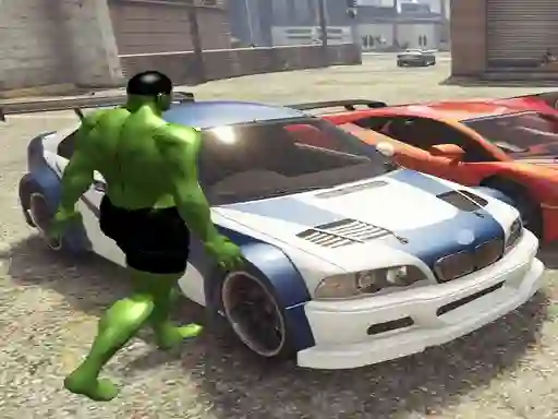 Игра Chained Car vs Hulk онлајн