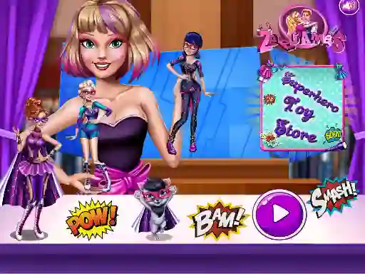 Игра Superhero Toy Shop онлајн