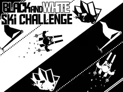Игра Black and White Ski Challenge онлајн