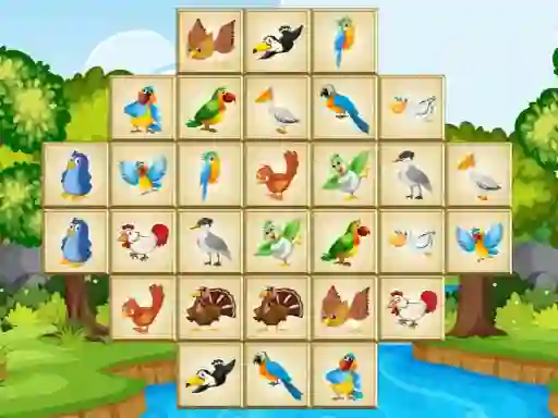 Игра Birds Mahjong Deluxe онлајн
