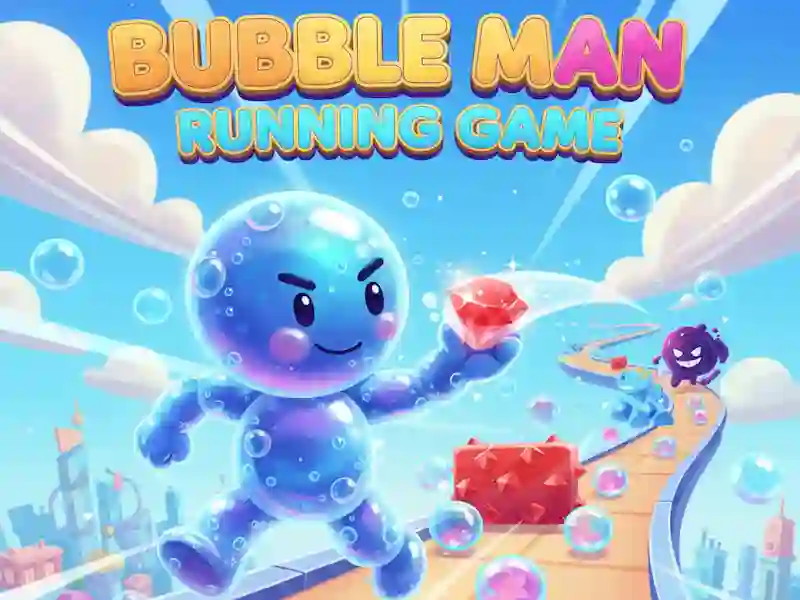 Игра Bubble Man Running Game онлајн