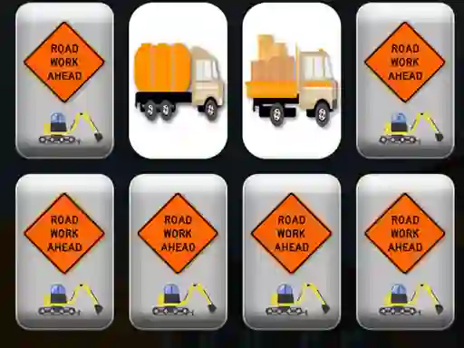 Игра Work Trucks Memory онлајн