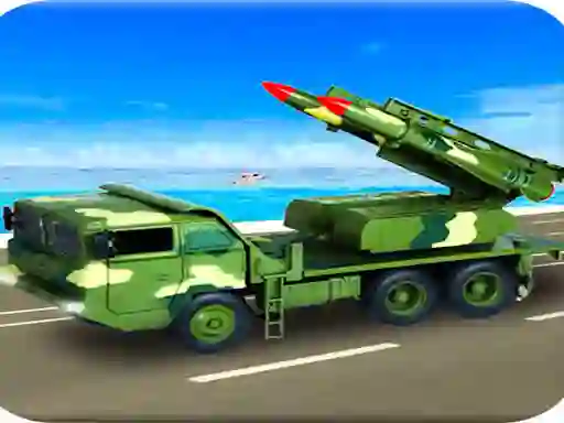 Игра Us Army Missile Attack Army Truck Driving Games онлајн