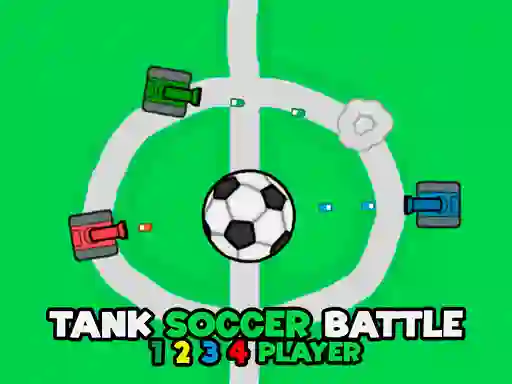Игра Tank Soccer Battle 1 2 3 4 Player онлајн