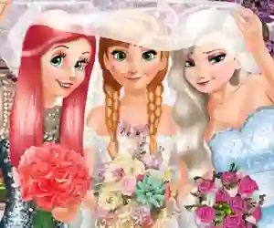 Игра Bride and Bridesmaides Dress up онлајн