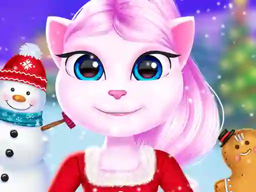 Игра Cat Girl Christmas Decor Game онлајн