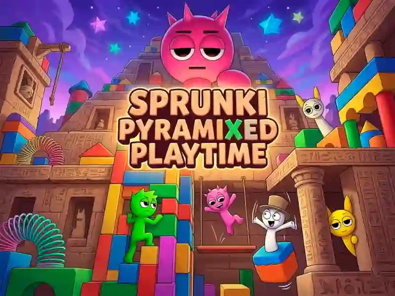 Игра Sprunki Pyramixed Playtime онлајн