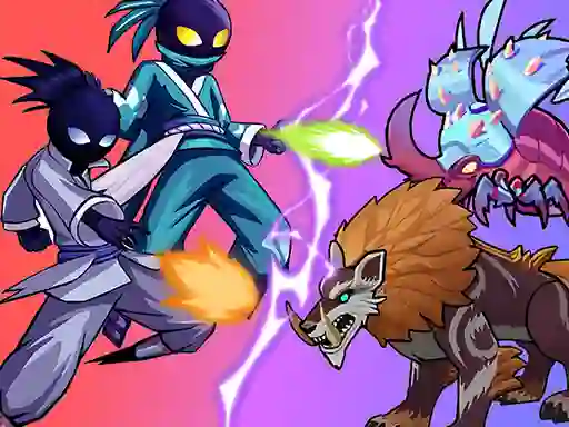 Игра Stick Ninja Survival онлајн