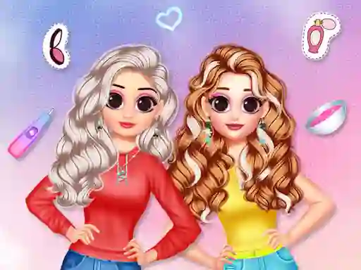Игра Besties Makeover Salon онлајн