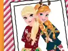 Игра Sisters Ugly Xmas Sweater онлајн