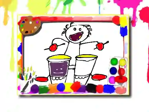 Игра Music Coloring Book онлајн