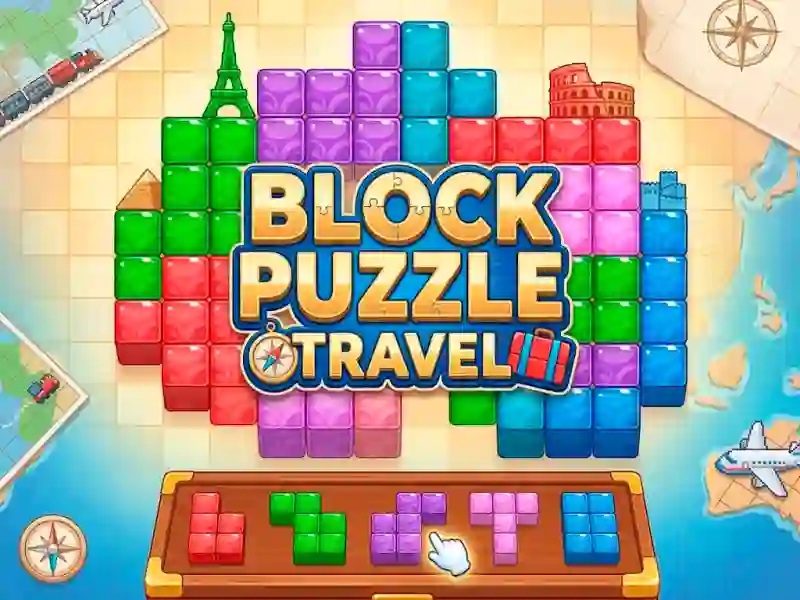 Игра Block Puzzle Travel онлајн