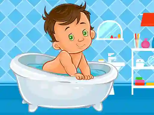 Игра Baby Bath Jigsaw онлајн
