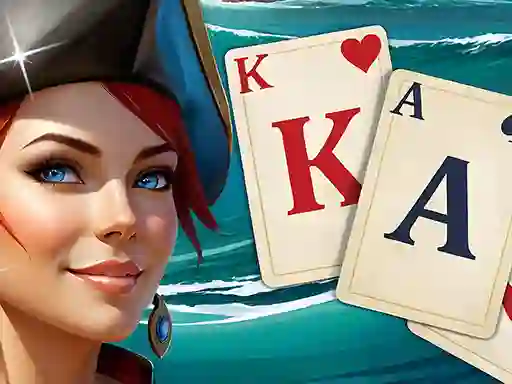 Игра Solitaire Klondike Treasure Island онлајн