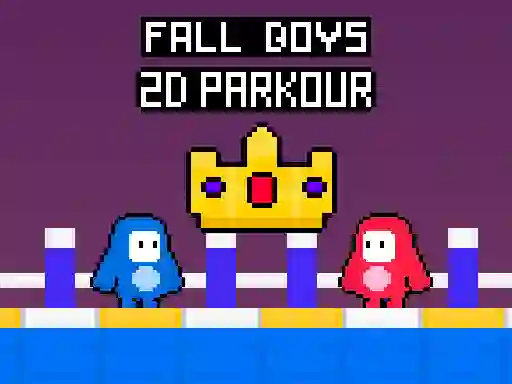 Игра Fall Boys 2D Parkour онлајн
