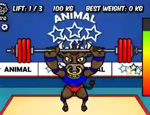 Игра Animal Olympics Weight Lifting онлајн