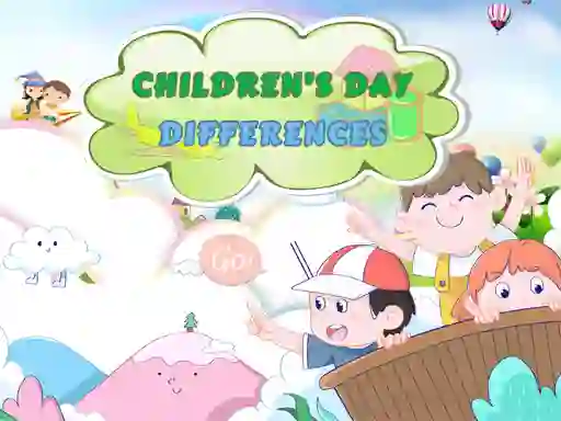 Игра Childrens Day Differences онлајн
