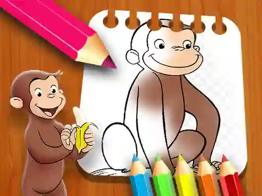 Игра Curious George Coloring Book онлајн