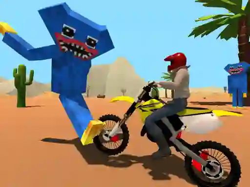 Игра Motoracer vs Huggy онлајн