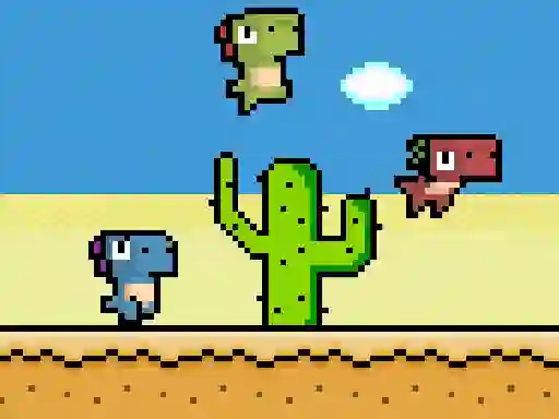 Игра Pixel Dino Run онлајн
