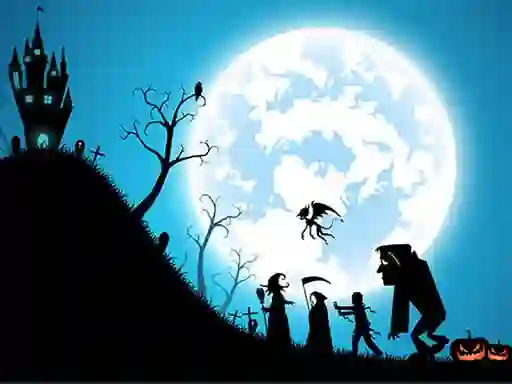 Игра Happy Halloween Jigsaw онлајн