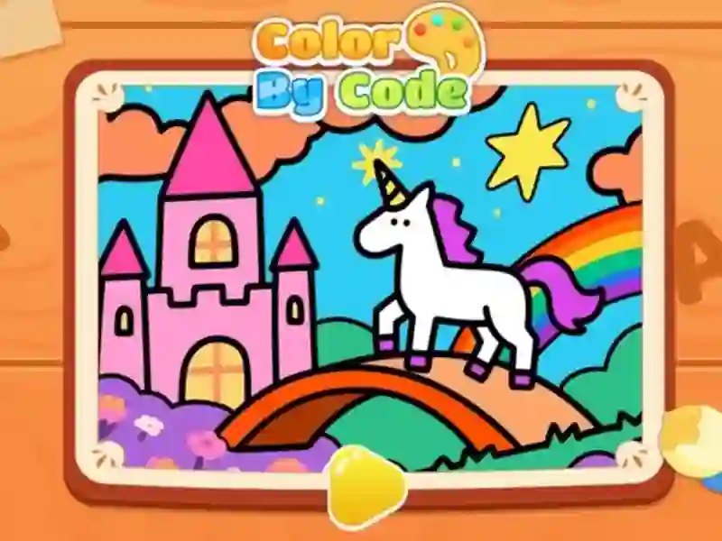 Игра Color By Code: Rainbow Unicorn онлајн